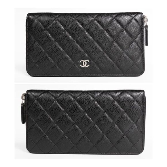 CHANEL Handbags - 🚫SOLD🚫 CHANEL
Classic Flap Caviar Quilted Leather Yen Wallet